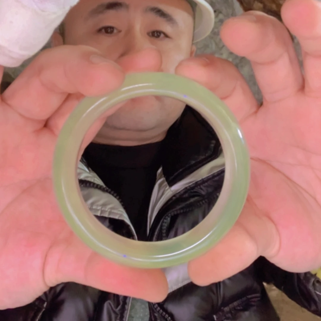 【闪购商品】定制蛇纹石玉手镯未镶嵌陶***院