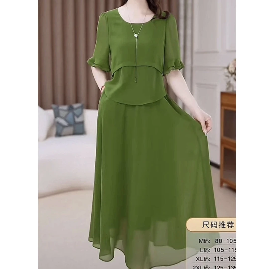 【连衣裙】夏季新款时尚修身气质高贵洋气收腰显瘦韩版减龄连衣裙