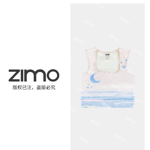 zimo-方领一体杯文胸星辰大海-瑜伽健身瑜伽服健身服