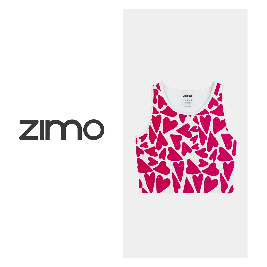 zimo-背心式文胸奶油爱心-高端瑜伽健身瑜伽服健身服