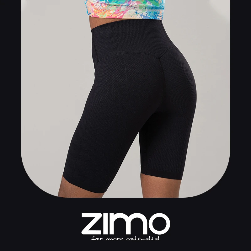 四分裤-zimo-高端瑜伽健身裤瑜伽服健身服瑜伽裤可外穿-红