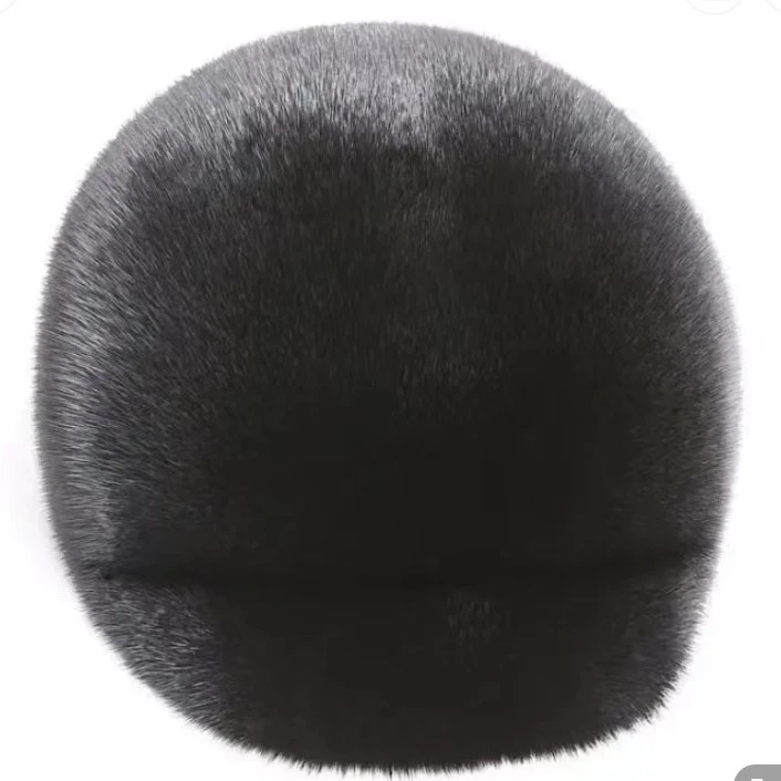 水貂皮帽子高端男士青年整貂水貂帽鸭舌帽  冬季保暖前进包头帽子