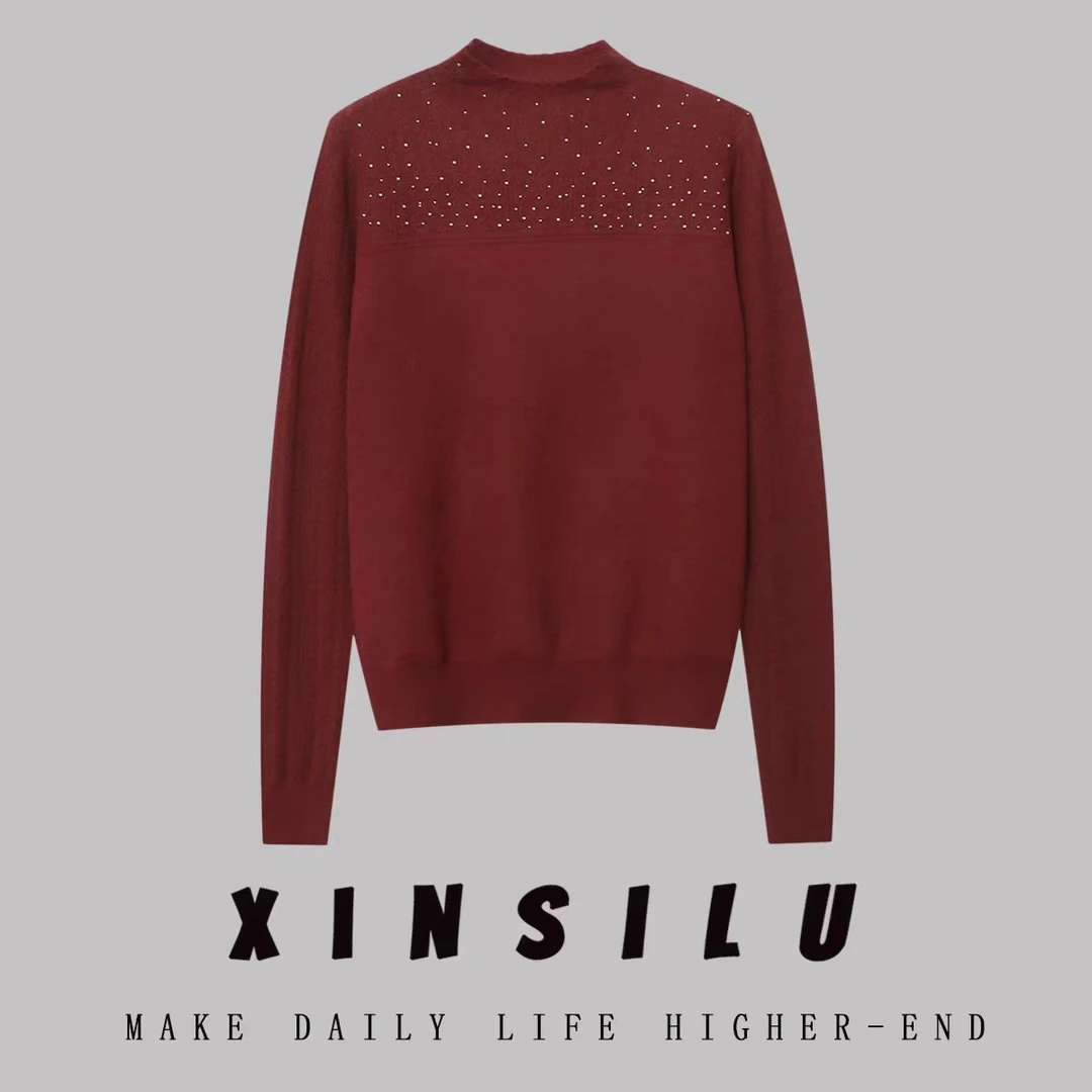 秋冬新款半高领重工打底衫 新选f401