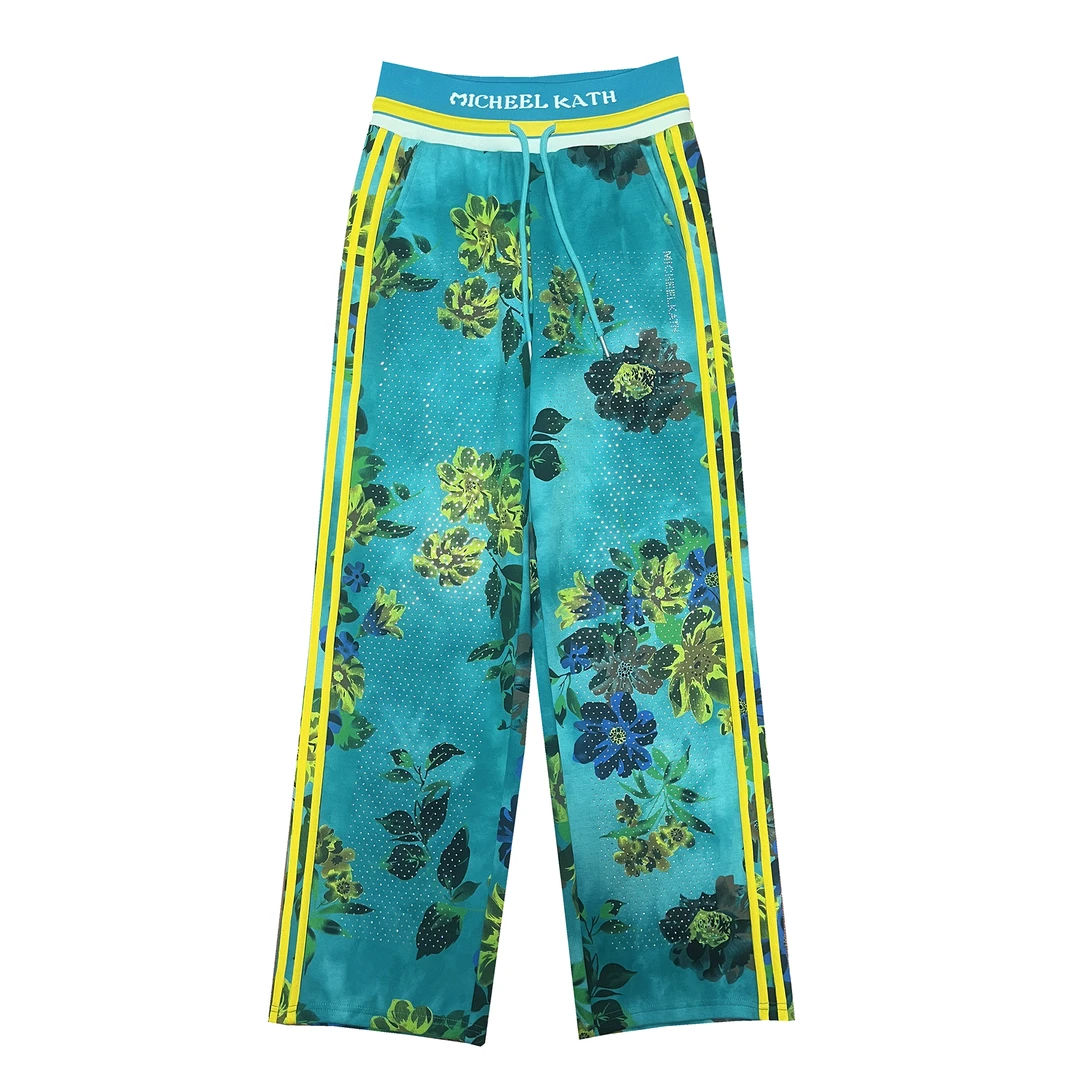 [牡丹花卫裤]YCMK原创女装卫裤减龄显瘦穿搭束脚裤