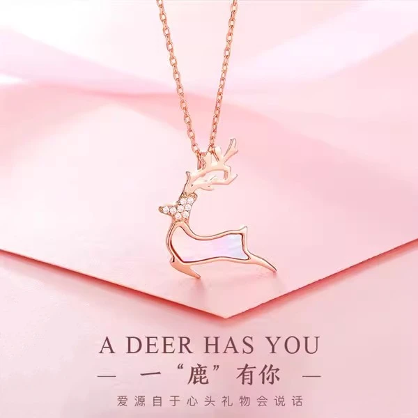 坠链均925银 纯银925一路有你项链轻奢气质高级感套链送闺蜜女友
