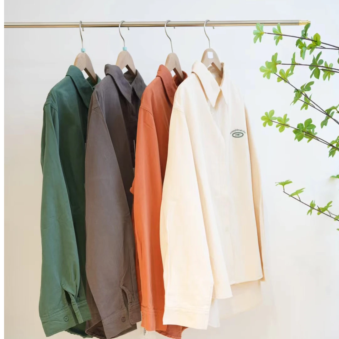 0579-一款四色时尚春秋长袖polo领休闲衬衫