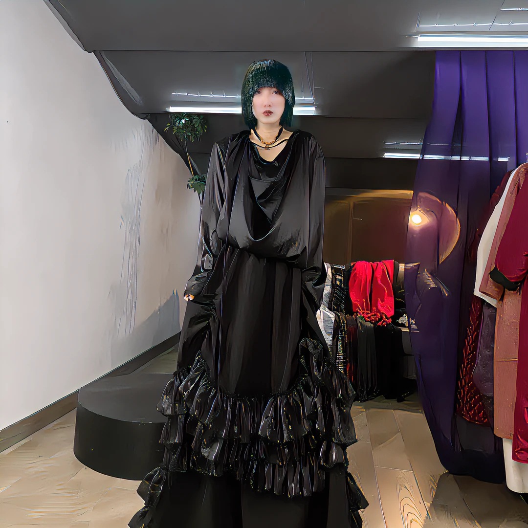 2024春季新款高腰长款蛋糕半身裙女复古小众设计时尚气质百搭裙子