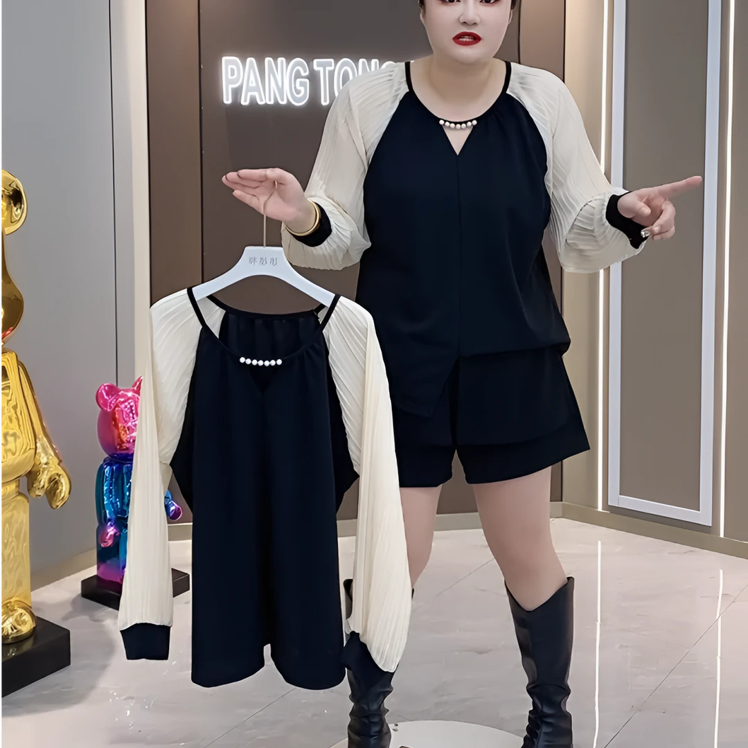 新款时尚高品质洋气气质外穿减龄收腰女士遮肉修身休闲百搭显瘦衫