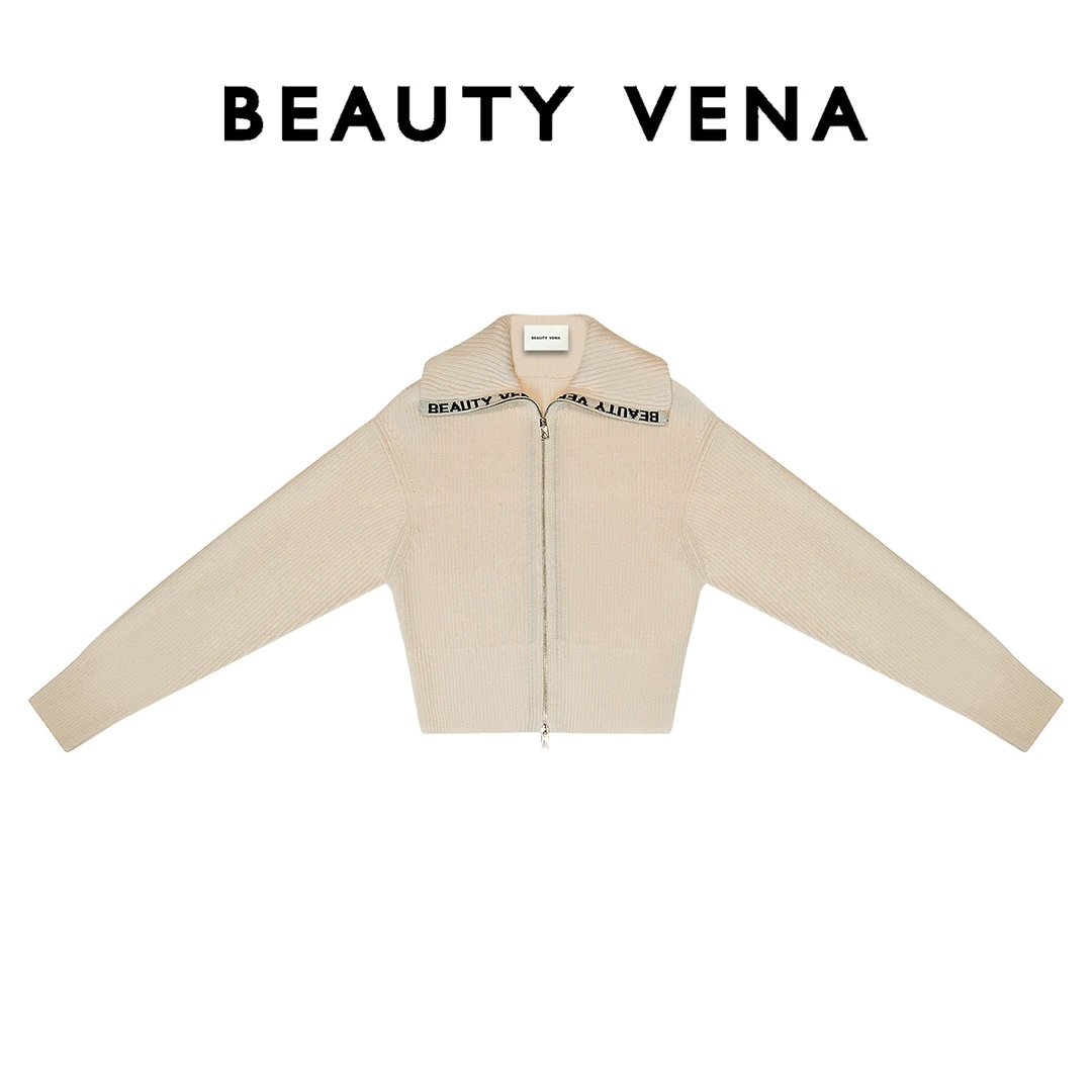 BEAUTY VENA高街休闲黑白两色毛衣3W6011