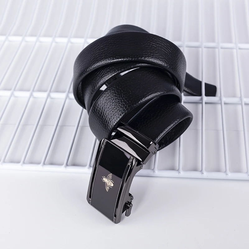 牛皮腰带【萍姐男装粉丝福利】男士商务百搭真皮皮带自动扣高端定制