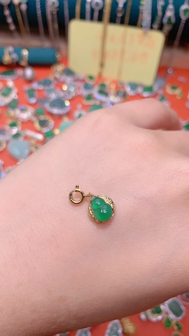 【闪购商品】翡翠吊坠(不含链)银S925镶嵌24051