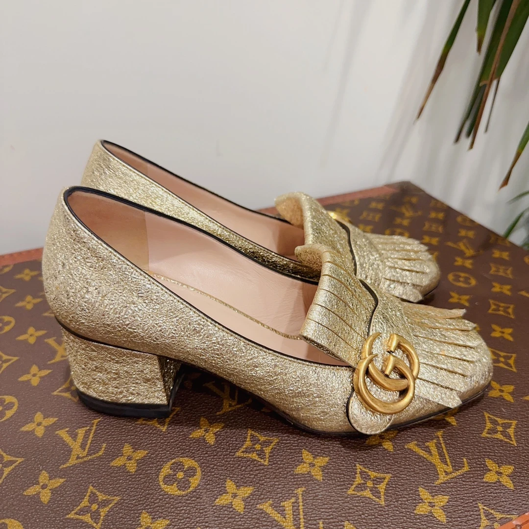 95新  安洁利严选/Gucci高跟鞋/尺码36/成色以直播间为准/GSS5844