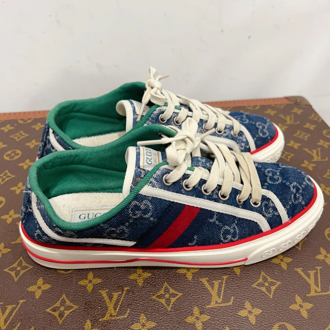 99新 GUCCI/古驰 安洁利严选板鞋 尺码38成色直播为准GSS20980