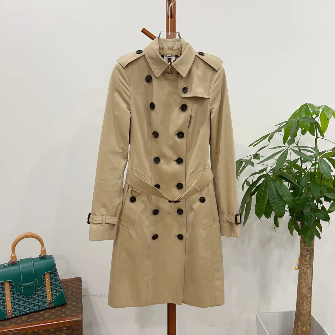 99新 BURBERRY/博柏利 安洁利严选风衣 码uk4成色看直播GSS21966
