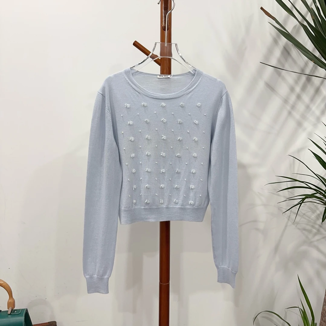 99新  安洁利严选/MiuMiu针织衫 尺码42成色直播间为准GSS19137