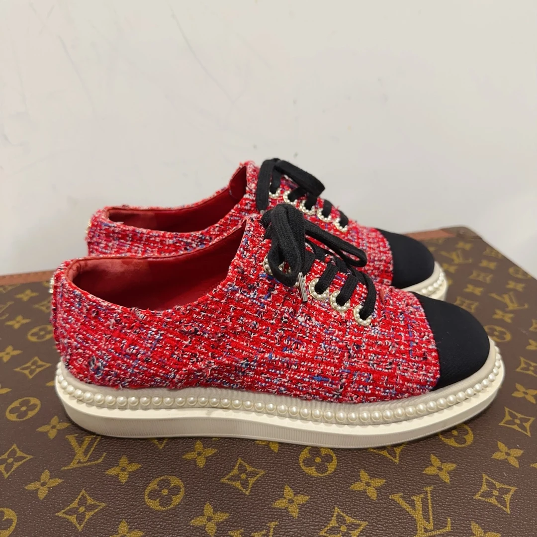 95新 Chanel/香奈儿 平底鞋/36.5码/成色直播间为准/GSS16714