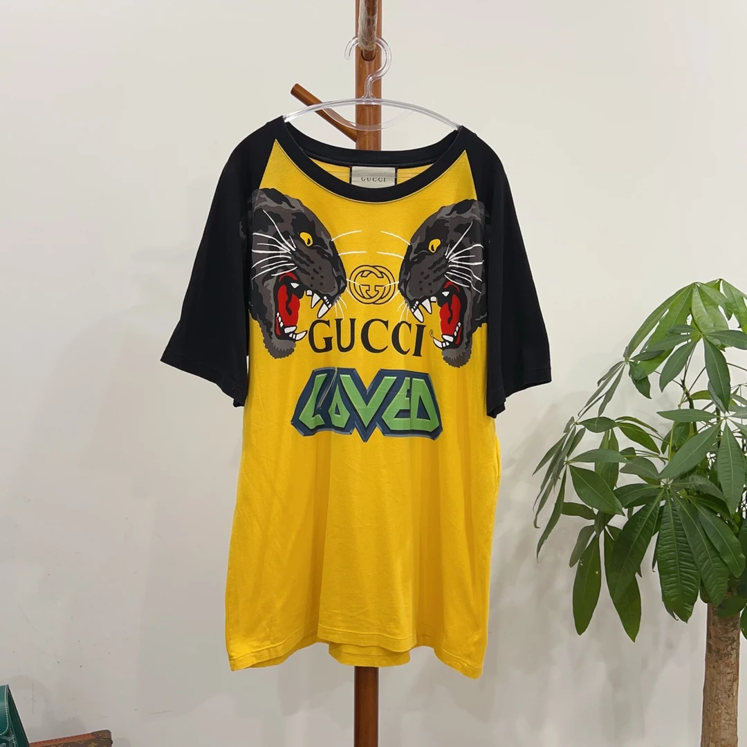 99新 GUCCI/古驰 安洁利严选短袖 尺码M成色看直播GSS22508