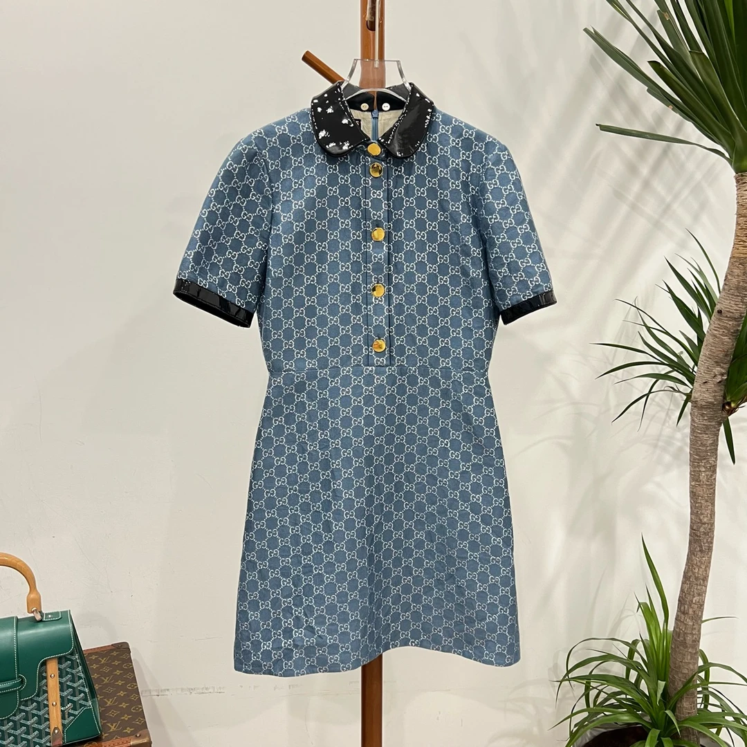 99新 GUCCI/古驰 安洁利严选连衣裙 尺码40成色看直播 GSS21401