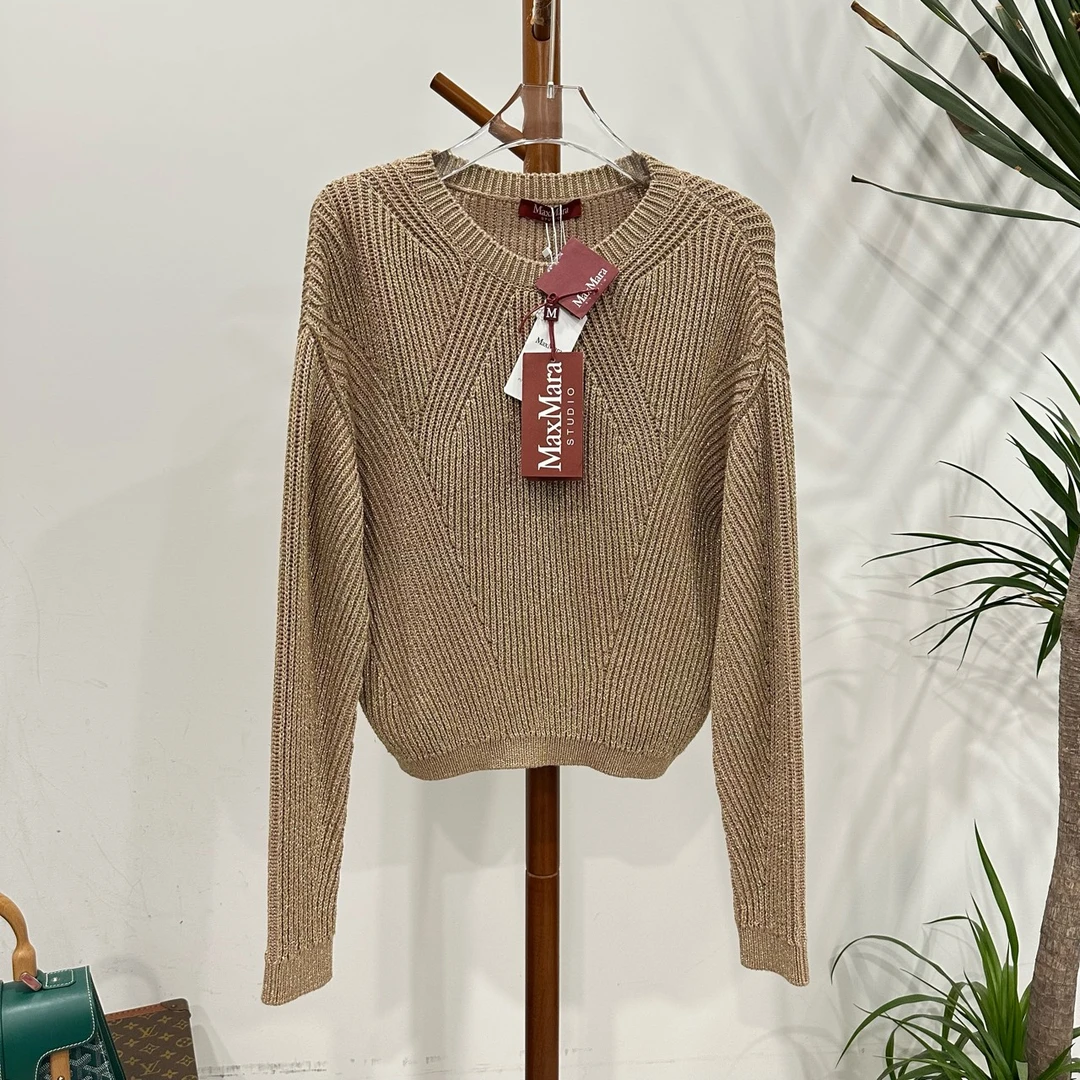 全新未使用 MaxMara 琉璃金毛衣码XS成色看直播GSS21376