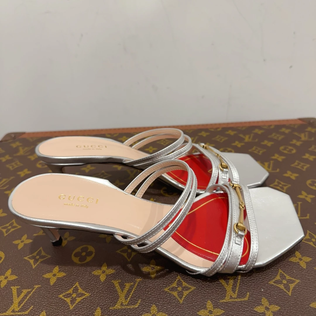 99新 GUCCI/古驰 安洁利严选高跟鞋 尺码37成色看直播 GSS21668