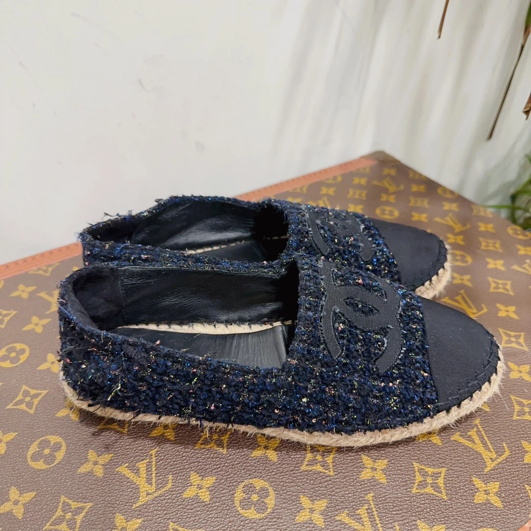 95新 安洁利严选Chanel渔夫鞋/尺码36/成色以直播间为准Gss8089
