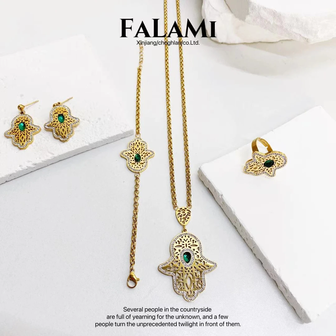 钛钢耳饰 时尚搭配饰品四件套气质精美百搭轻奢精致小众  TGTZ002