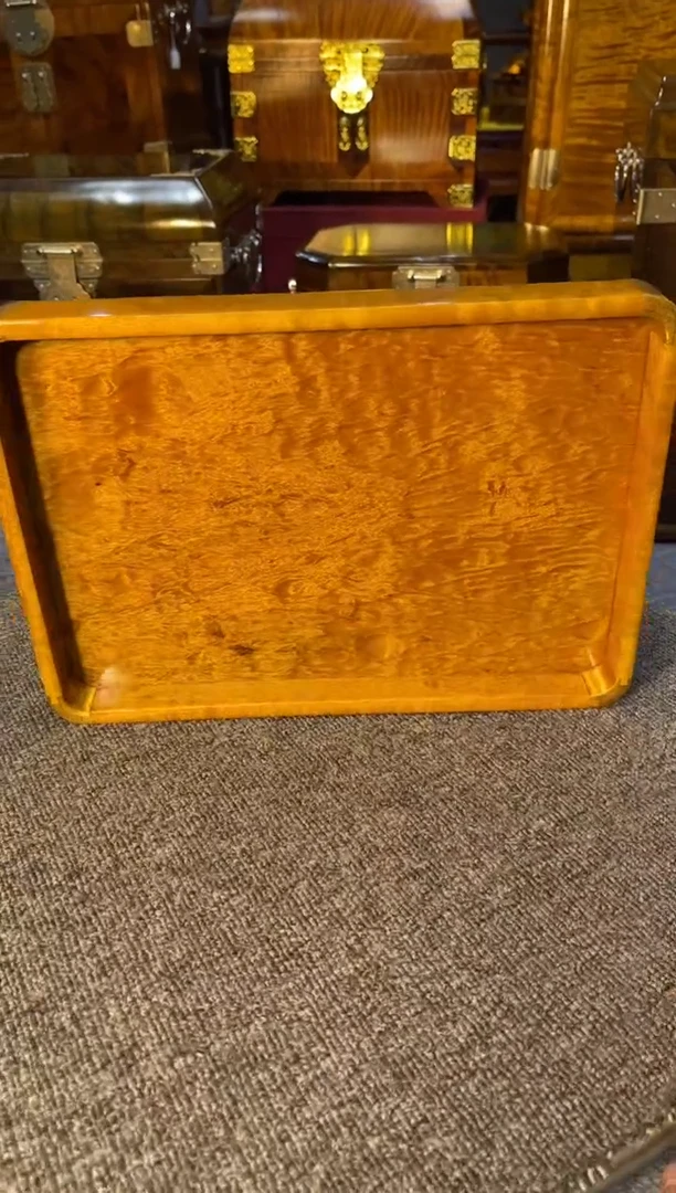 【闪购商品】乌木类成套家具金丝楠木托盘  14