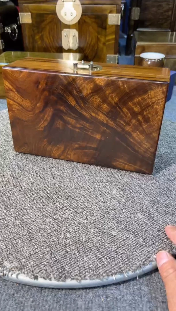 【闪购商品】阴沉木木艺阴沉木收纳盒 21