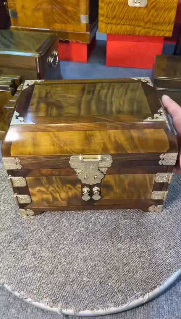【闪购商品】金丝楠木艺金丝楠木首饰盒