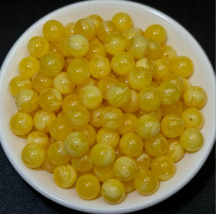 【优品甄选】散珠天然蜜蜡 白花蜡 10mm 30颗 随2颗（赠弹力绳）D031