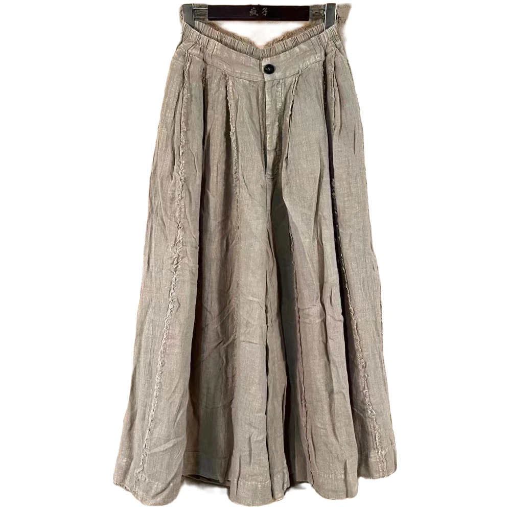 肖肖分享 麻依者长裤时尚休闲舒适宽松气质均码女士裙裤 996