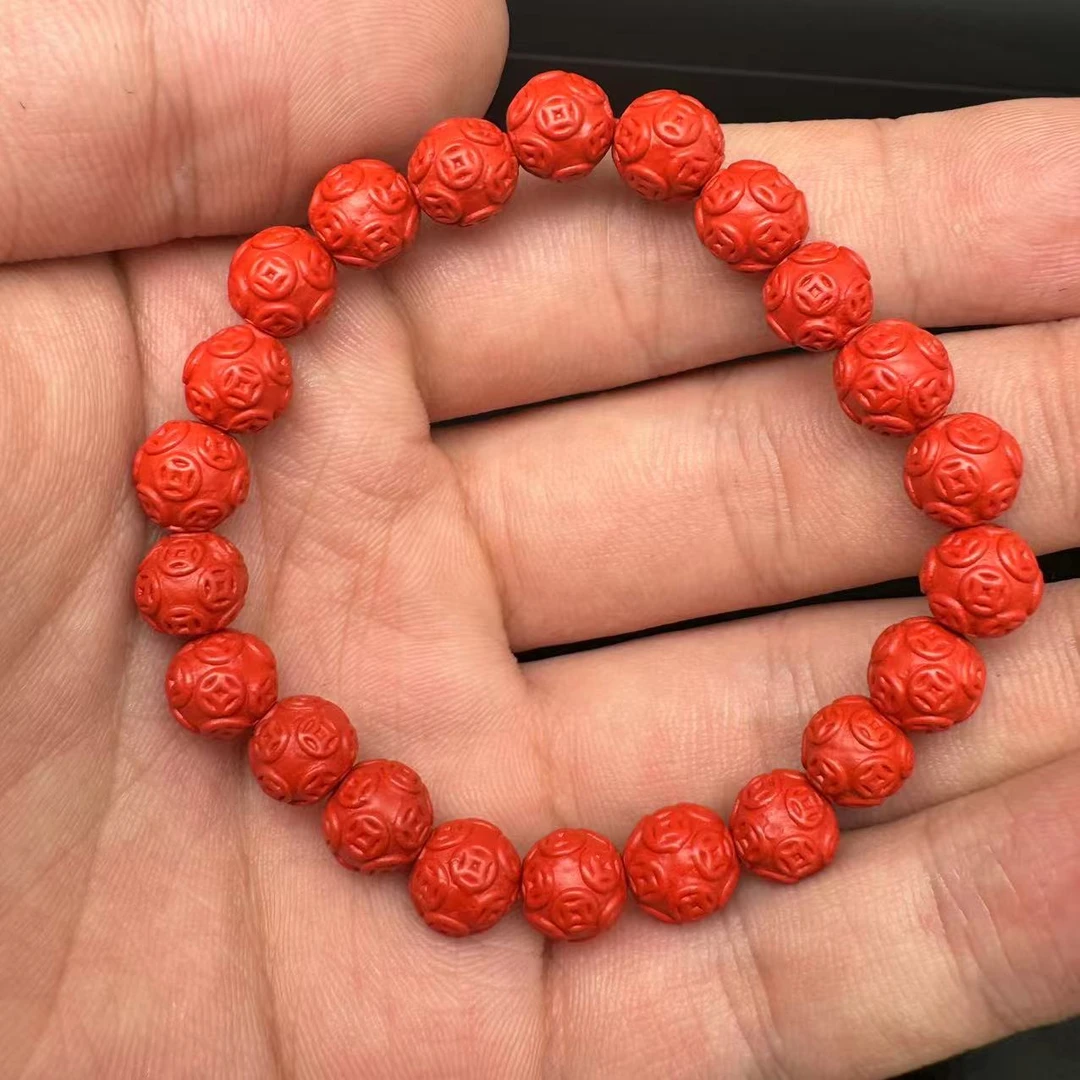 含辰砂工艺品B0207GMD136(多样性发货)钱珠串
