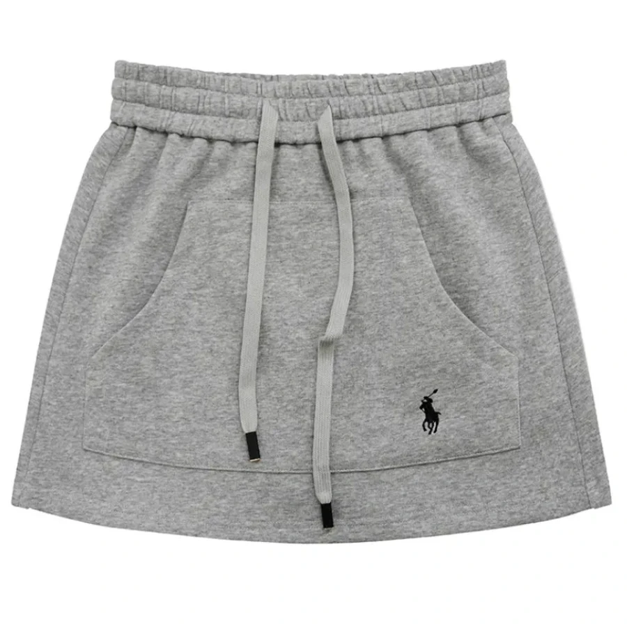 夏季时尚休闲短裙百搭松紧腰半身裙女款运动抽绳短裤