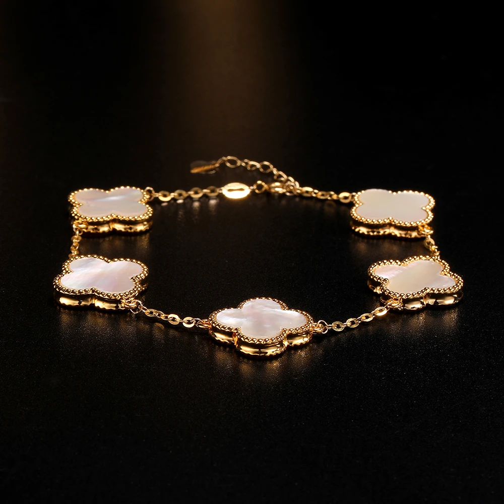 【小凤专属】18K金白贝壳（贝母）10/13/15mm四叶【重金版 】繁星