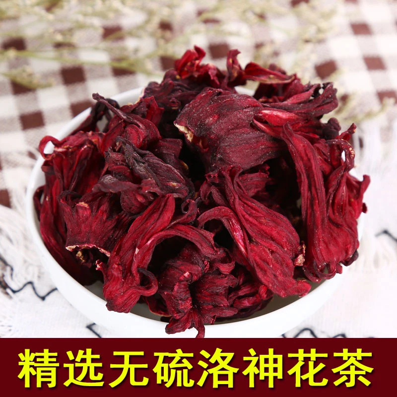 洛神花茶40克罐装玫瑰茄茶精选整朵新鲜无沙新货花青素泡茶花草茶