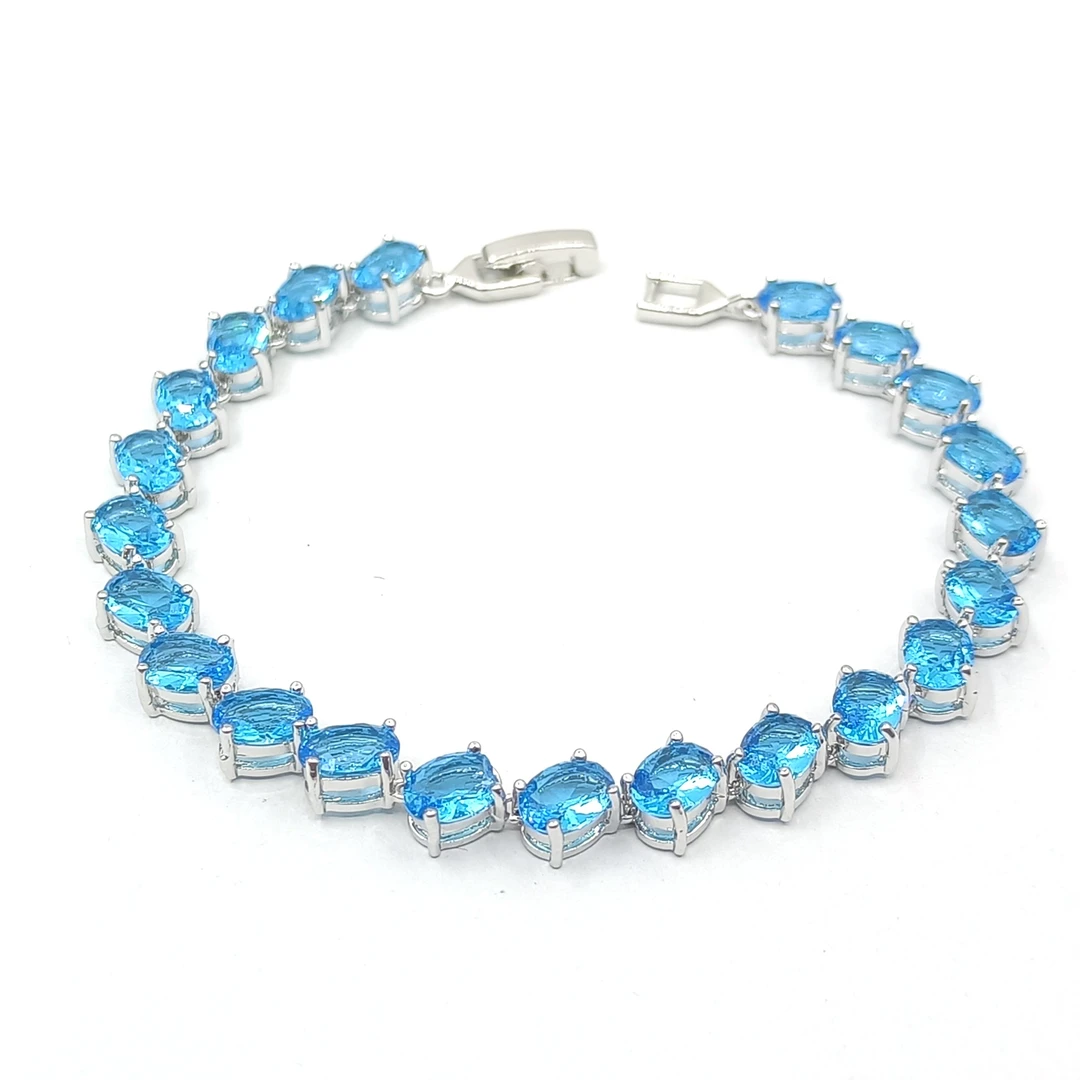 铜合金合成锆石手链 J4KDMX-34490 手链精致轻奢大方欧美气质