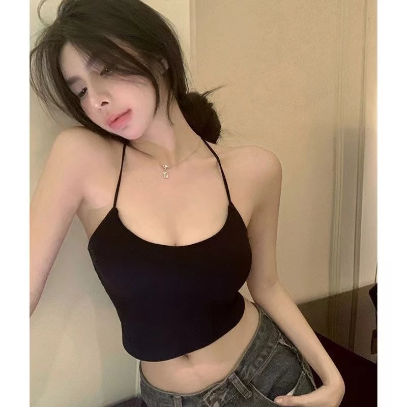 性感吊带背心新款黑色修身无袖打底背心白色大码夏季副乳小吊带