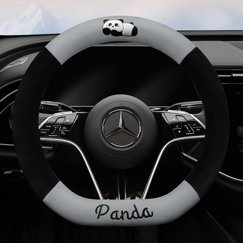 大众新高尔夫甲壳虫捷达途观迈腾宝来POLO凌度短毛绒冬季方向盘套