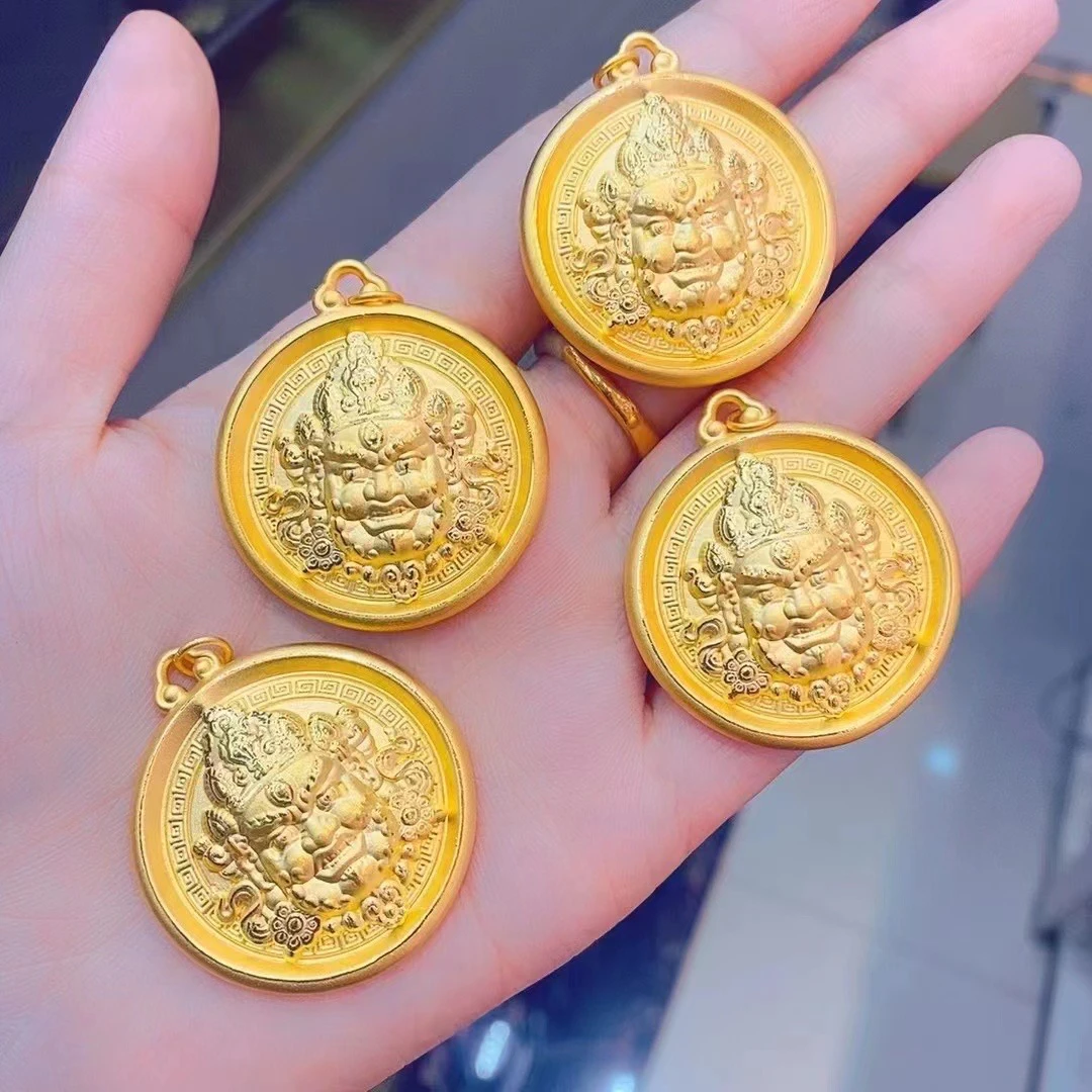 合金吊坠 黄财神吊坠