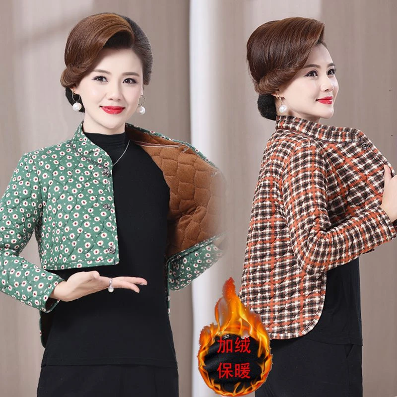 中老年颈椎加绒保暖坎肩护肩护腰防寒长袖女士肩周加厚产妇老年人