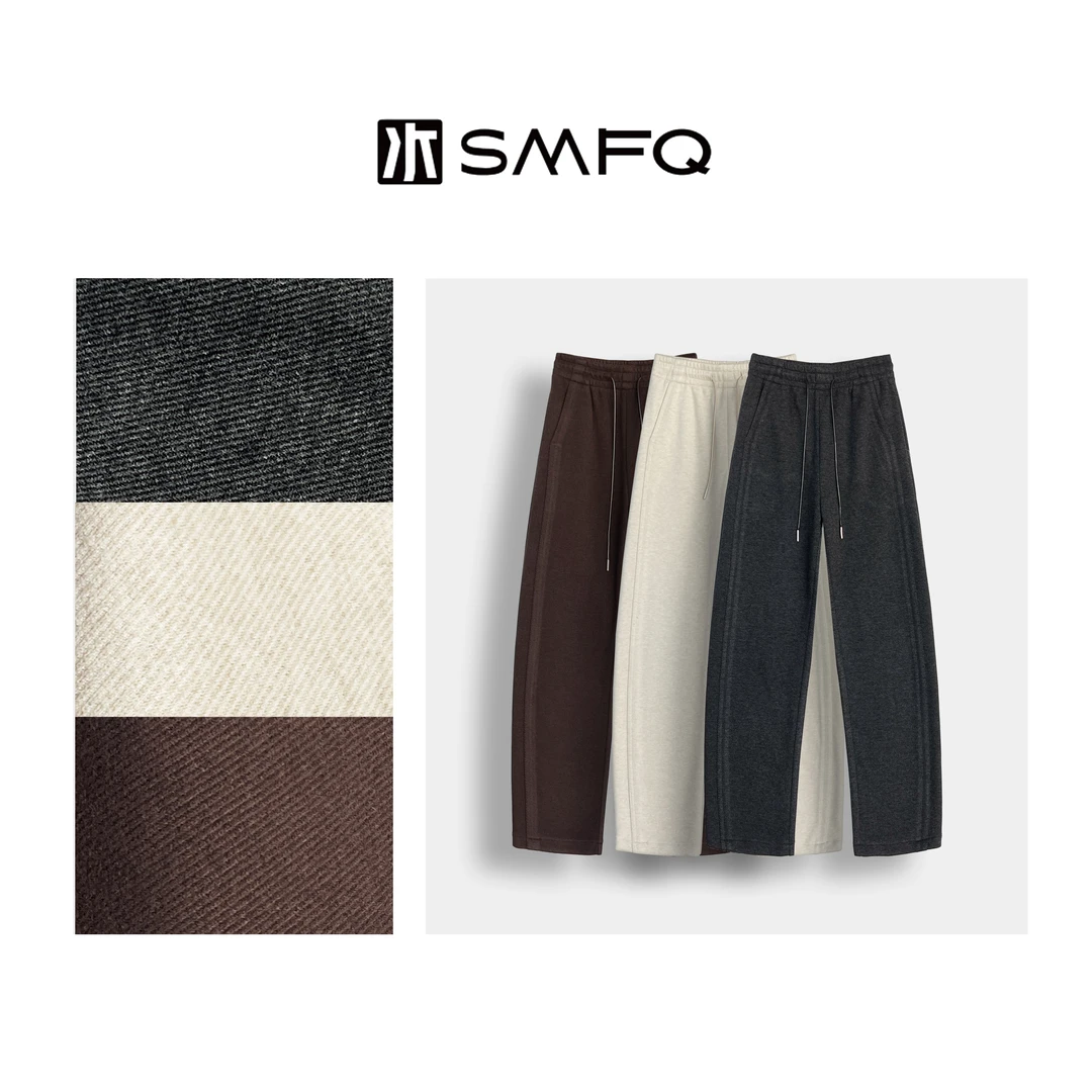 水木夫妻水木夫妻“减法人生”极简480g垂坠感弯刀裤/2221