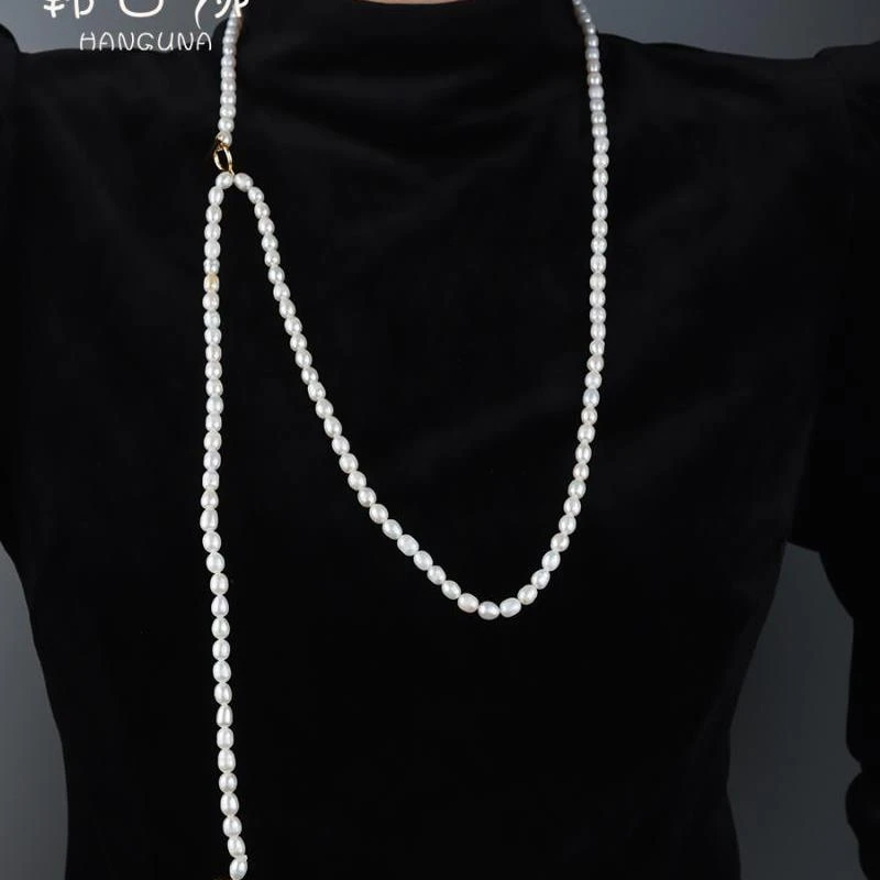 项链女毛衣链高档大气质颈链小众设计感锁骨链饰品