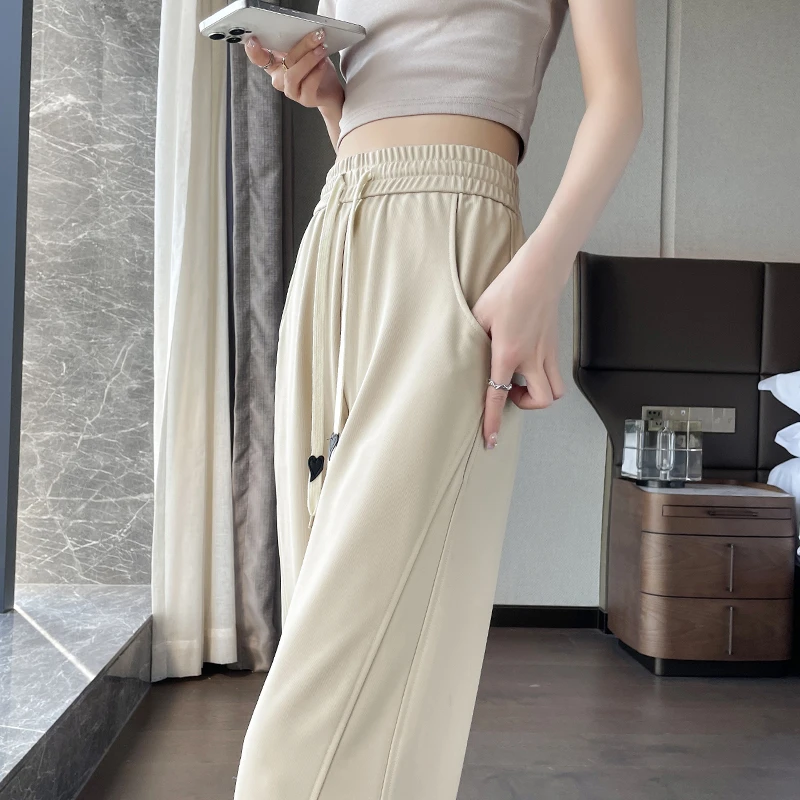 【夏款香蕉裤】夏季新品显高百搭时尚阔腿香蕉裤高腰垂感直筒裤薄款