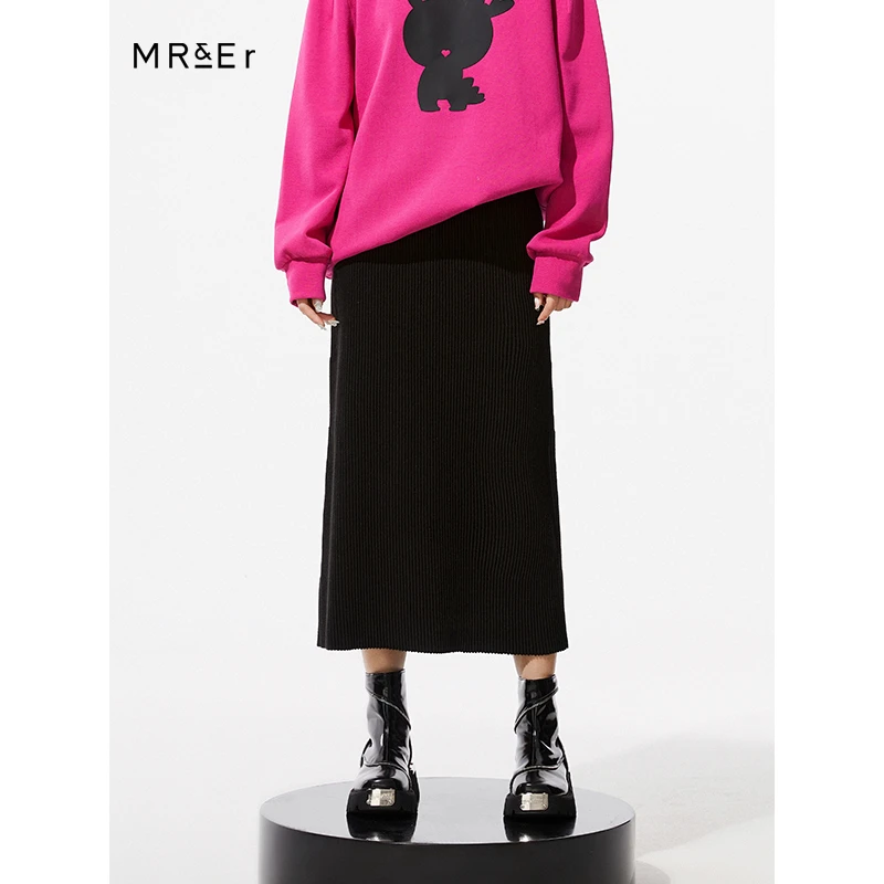 【品牌折扣】【反季清仓】羊毛混纺针织半身裙R3D56212