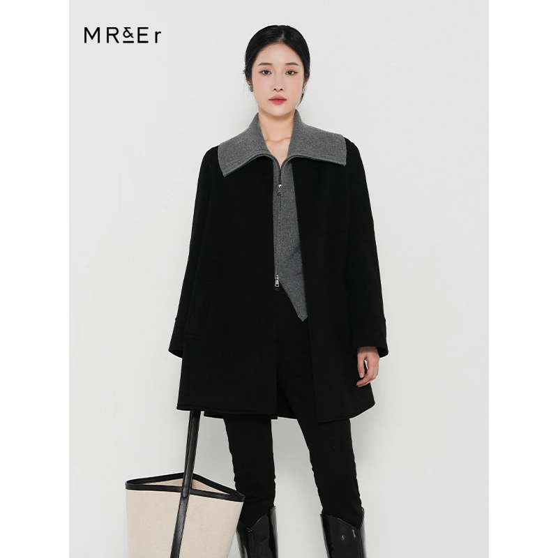 【诗语专属】冬季新款双面呢100%羊毛大衣R3D42012