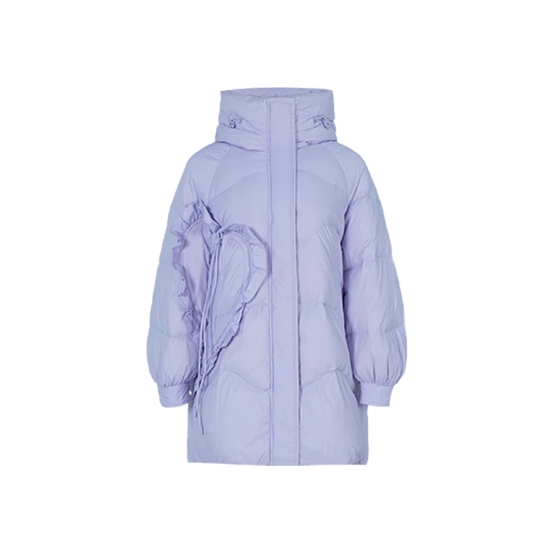 【品牌折扣】加绒加厚中长款羽绒外套女R2D06532