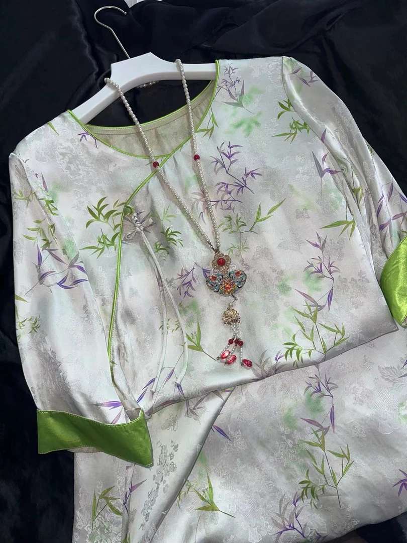 2202-【日常新中式】【省心穿搭】夏季新款女士气质女装连衣裙时尚