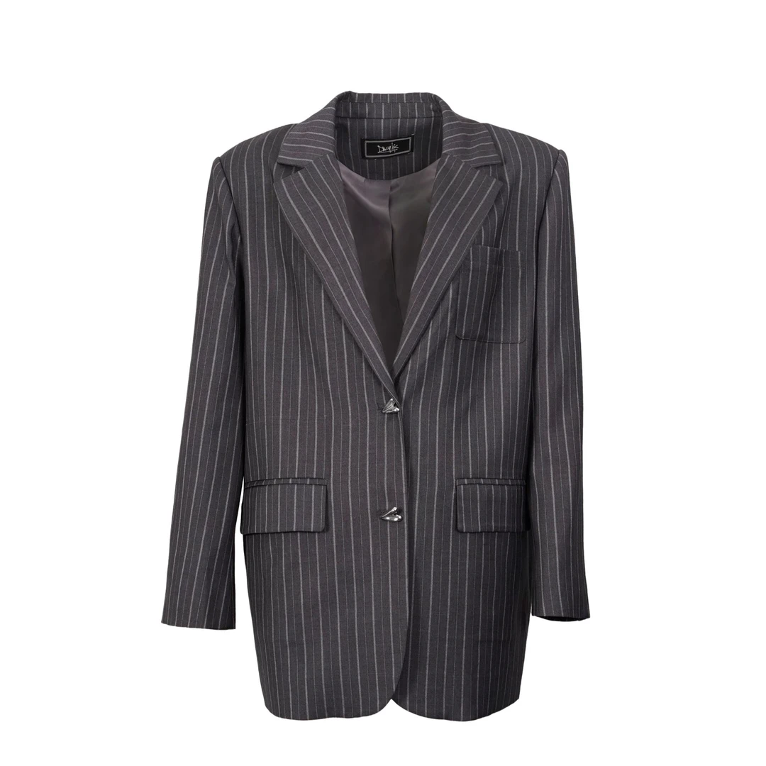 DNCY百搭条纹西装外套DA41206003