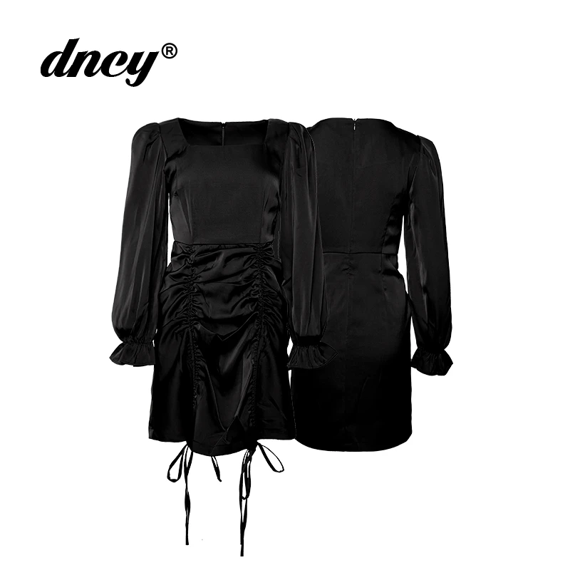 DNCY质感抽绳连衣裙DA21130200