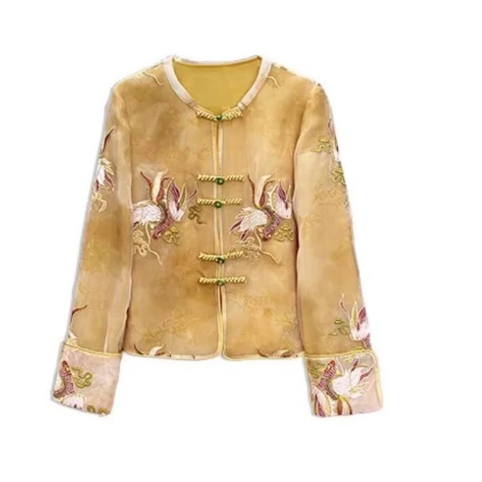 【鱼跃龙门】新中式日常刺绣上衣外套20248766越越